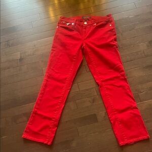 Ralph Lauren Red High Rise Women Jeans